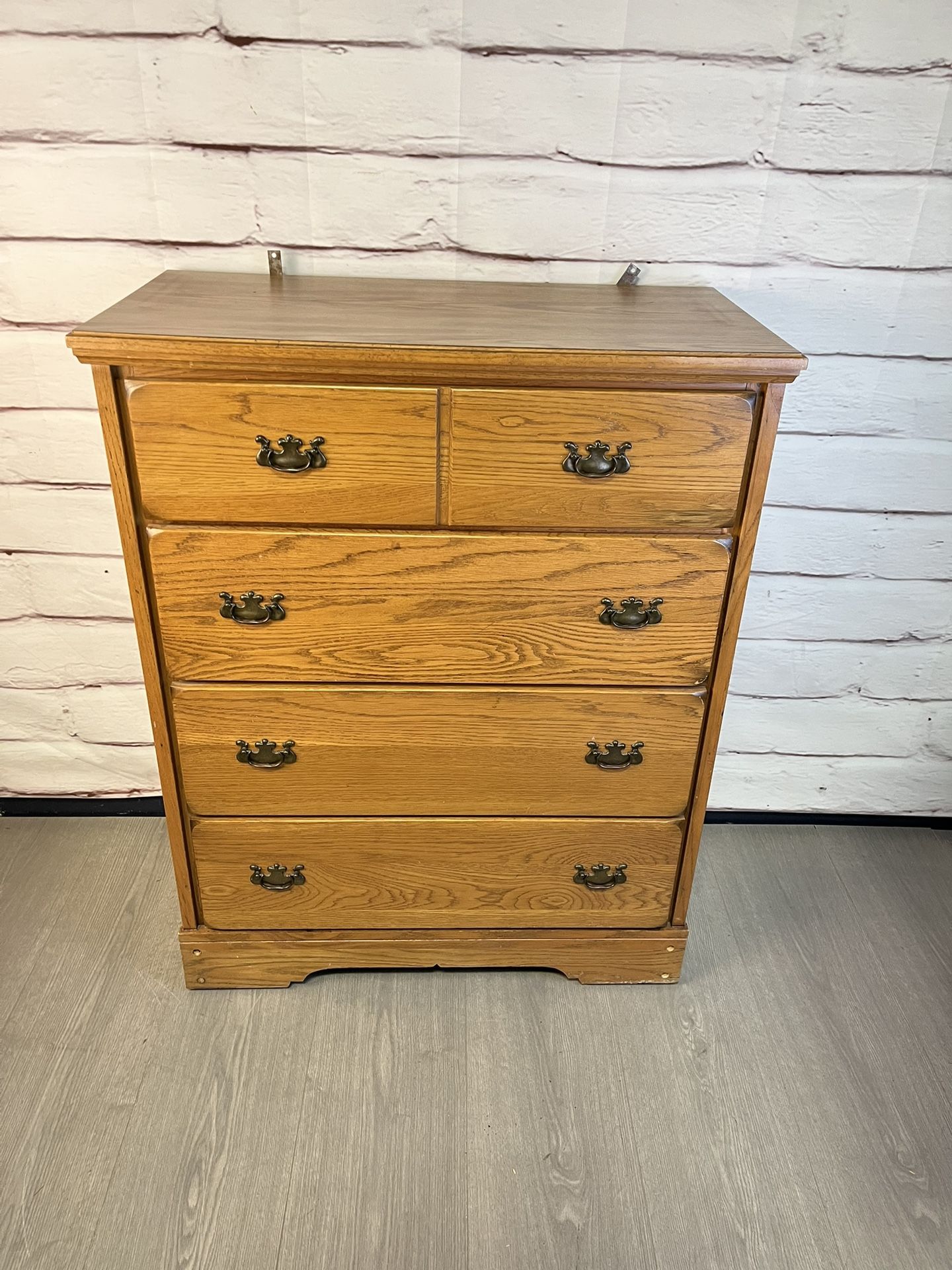 Vintage Wood Dresser Tallboy