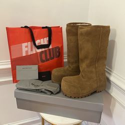 🥶 Balenciaga Men's Alaska Fur High Boots – Men’s 11.5/12 Ready for Pickup!