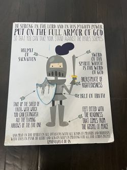 Armor Of God Wall Art - Boys/Blue