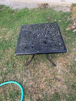 Iron Patio side table