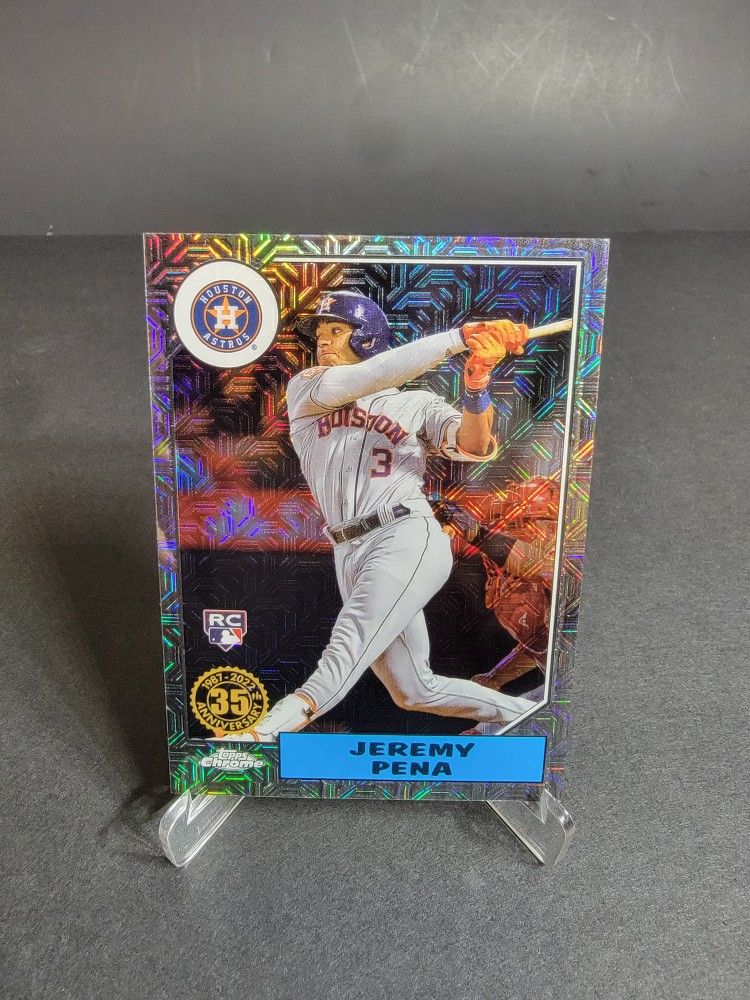 Jeremy Pena Topps Update /199 Rookie RC 1987 Moj Silver Pack #T87C-28