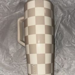 NEW in Bag – BrüMate 40oz ERA Tan Checkered | Krista Horton Collaboration