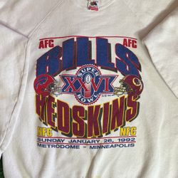 Super Bowl Vs Red Skins 1992 Crewneck 