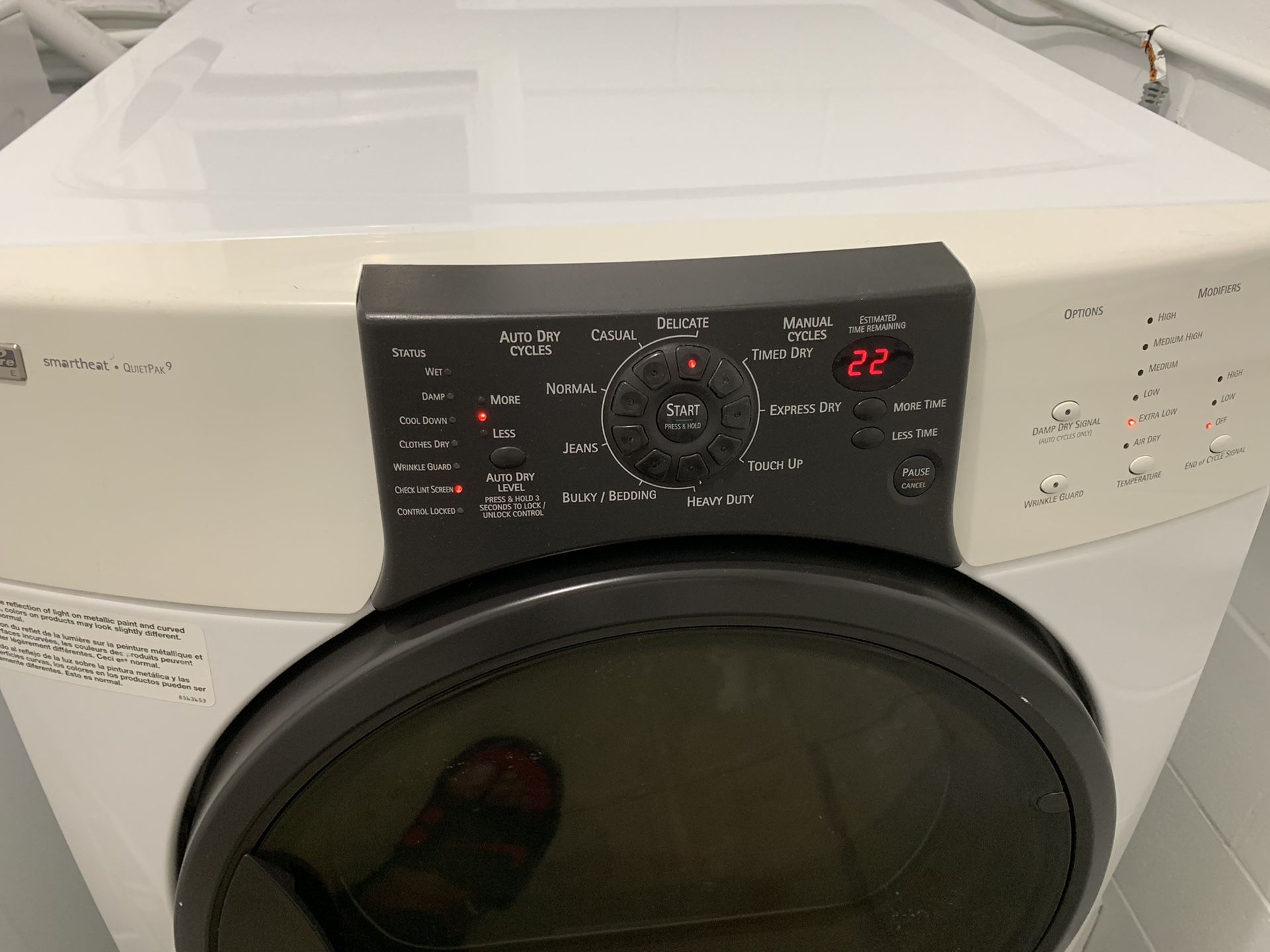 Kenmore Elite Front Load Washer and Smart Heat Front Load Dryer for