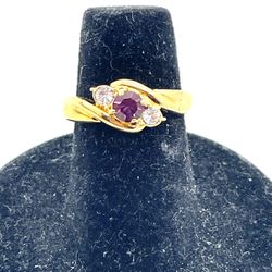New Gemstone Sapphire Ring Sz 6