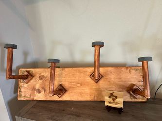 Cowboy Hat Rack Wood hand made