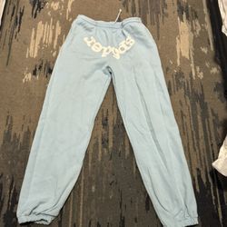 BABY BLUE SP5DER JOGGERS
