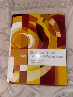 Statistics for the Behavioral Sciences 9th Edition