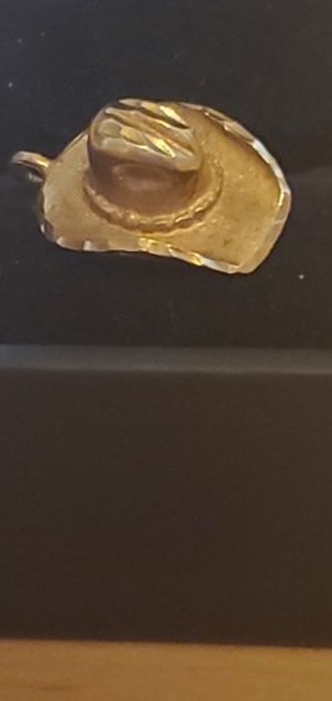 14k Gold Cowboy Hat Charm