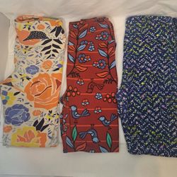LuLaRoe One Size Leggings-3 Pair 