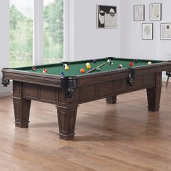 Brewster Pool Table Grey Walnut