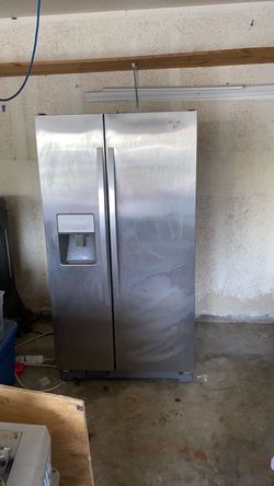 Whirlpool Stainless Steel Side-by-Side Refrigerator – Ice & Water Dispenser