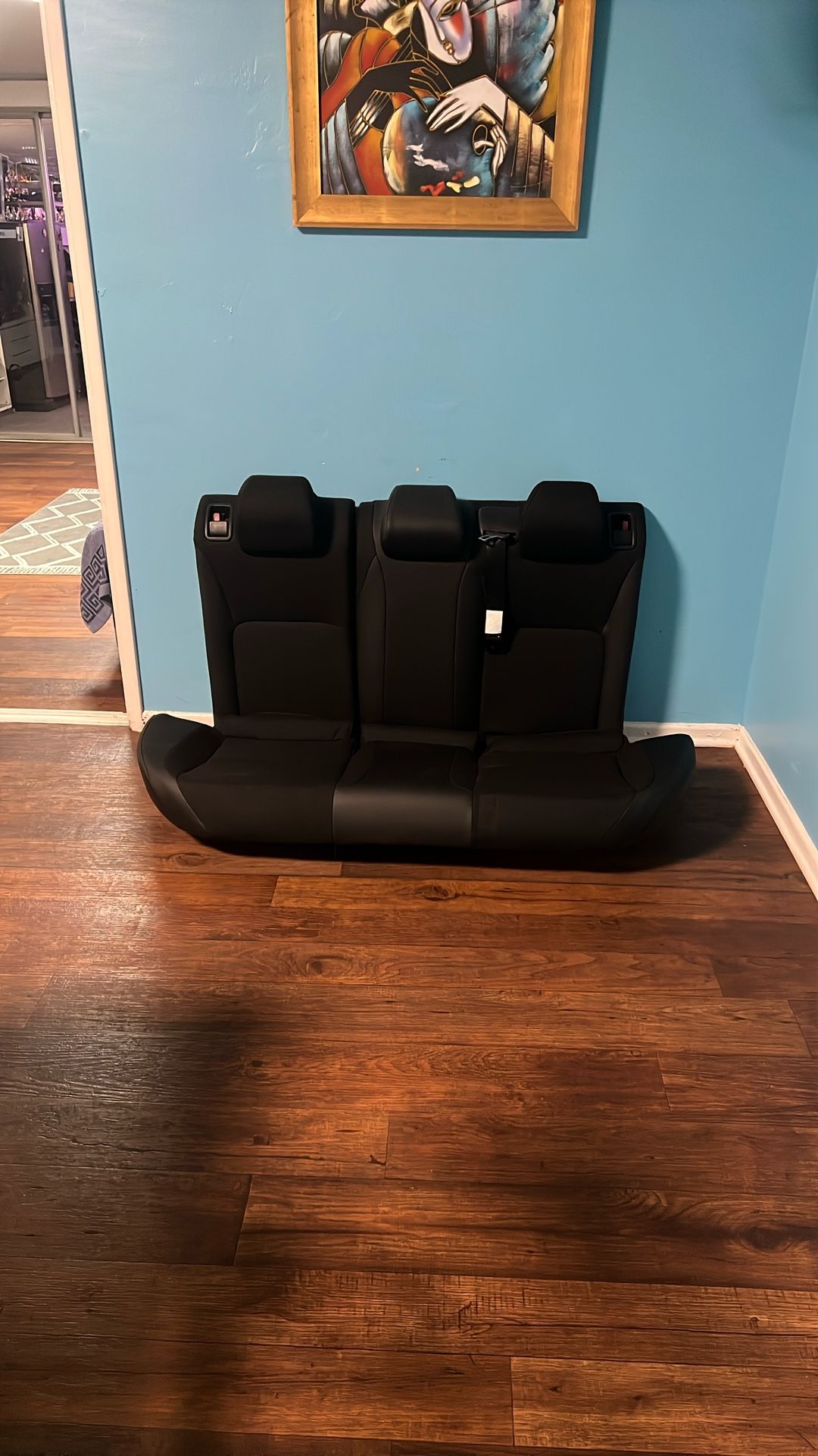 2022 2023 HONDA CIVIC SPORT 2.0L OEM BLACK LEATHER N SUEDE REAR SEAT BLACK