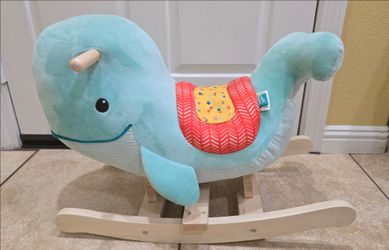 Whale rocking toy