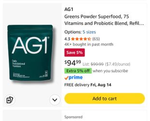 AG1 Supplement