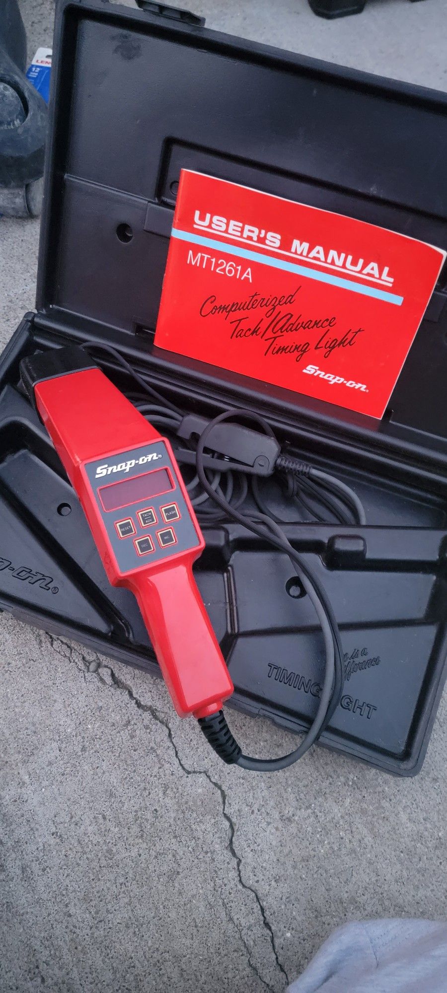 Snap-On Tools USA Computerized Tach Advance Timing Light MT1261A With PB48 Case