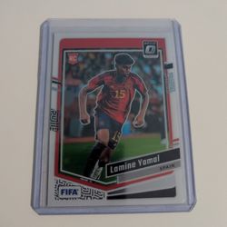 Donruss optic lamine Yamal rookie card