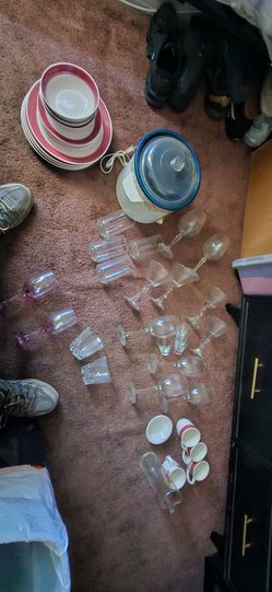 Vintage lot of glasses