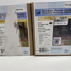 New Outdoor Power Outlet 50Amp. 1 Left.  $30 Each. Must Pick Up