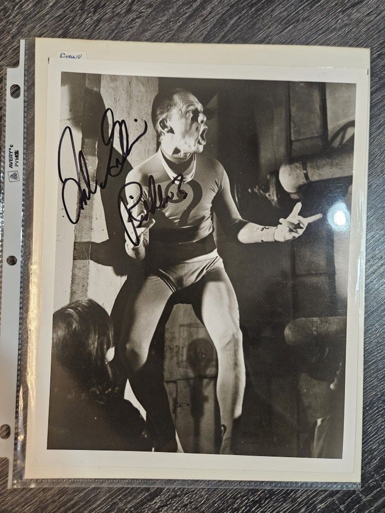 Signed 8x10 Photo Frank Gorshin Original Batman Riddler Autograph Picture Auto