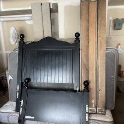 Moving Sale! Twin Bed Headboard, Footboard, Frames, Box, Mattress