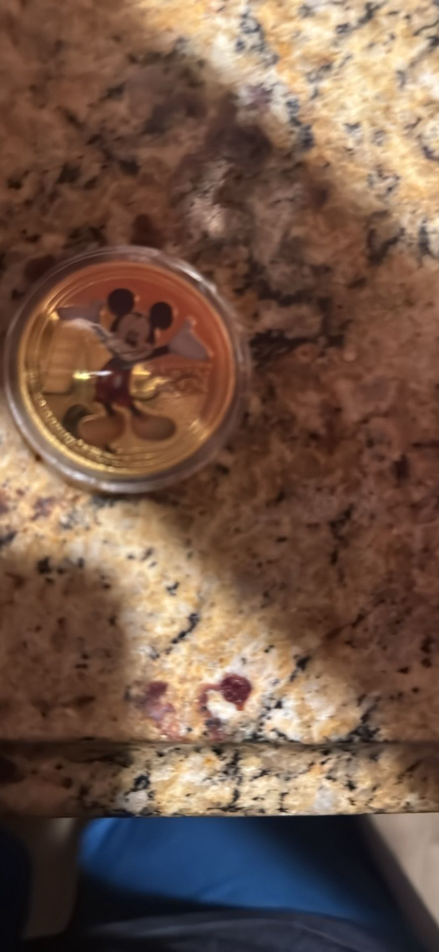 DISNEY Mickey Mouse Gold Plated Coin - Collectors & Disney Fans New Sealed