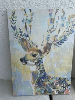 2 Deer Paintings