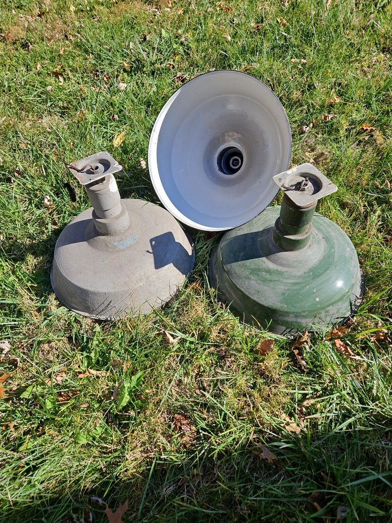 Vintage Porcelain Gas Station Lights