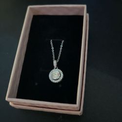 1.0 CT Moissanite Diamond Necklace