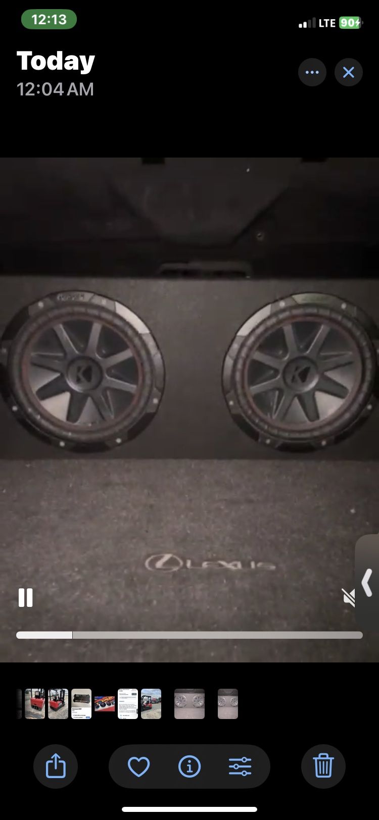 10 Inch Kickers comp car 