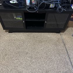 Black tv stand