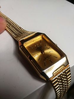 Seiko Quartz 14k Gold Plated Watch