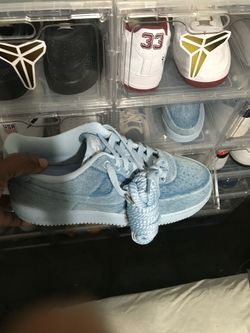Patent Air Force1 size 11 and denim JA morant Air Force 1 size 11.5 DS