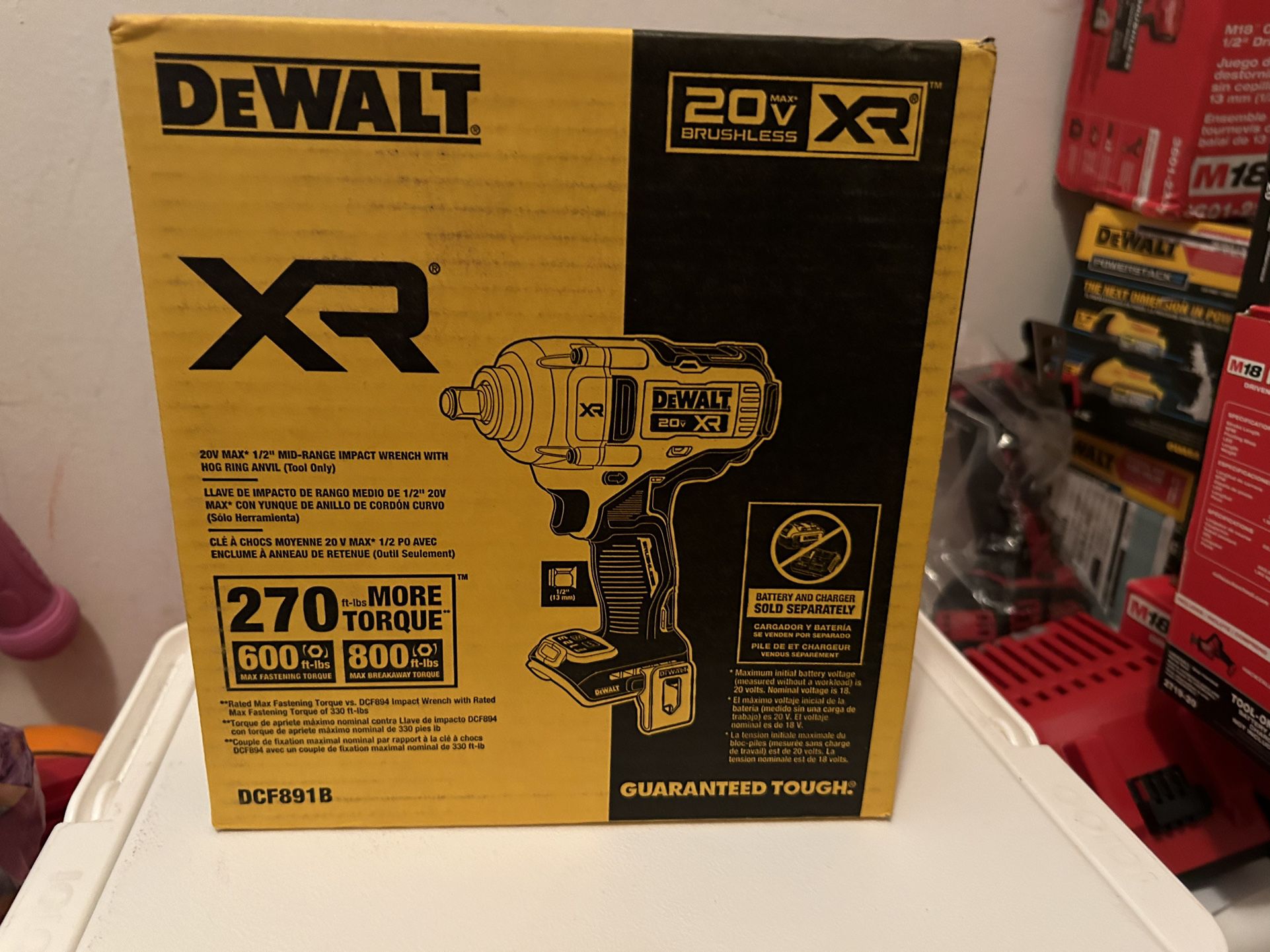 20V MAX XR Cordless 1/2 in. Impact Wrench (Tool Only)
