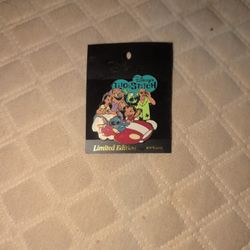 DISNEY JAPAN M&P LILO & STITCH BIG WHEEL SCENE PIN LE 1200