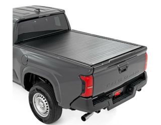 Rough Country Hard Roll-Up Tonneau Cover For Toyota Tacoma (2024-2026) - Aluminum Truck Bed Cover, Fits 6' Bed