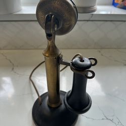 1(contact info removed) American Bell Candle Stick Brass Phone 