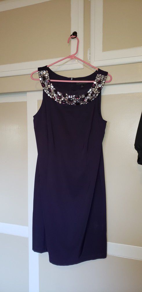 Connected Apparel Summer Dress Size 16 Dark Purple