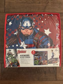 Marvel Avengers Active Flooring 9 Reversible Tile Mat Puzzle