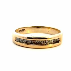 Men’s 10k Yellow Gold Diamond Band .33 CTW Ring  Size 10 GP3118720