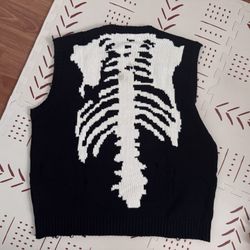 Kapital Bone Knit sweater Vest Size 3 Large 