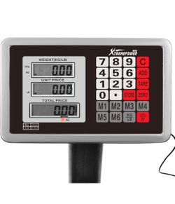 XtremepowerUS 700LB Weight Computing Postal Scale Digital Floor Large Platform Warehouse Shipping LB Price Calculator Luggage Package Shipping 92050/2