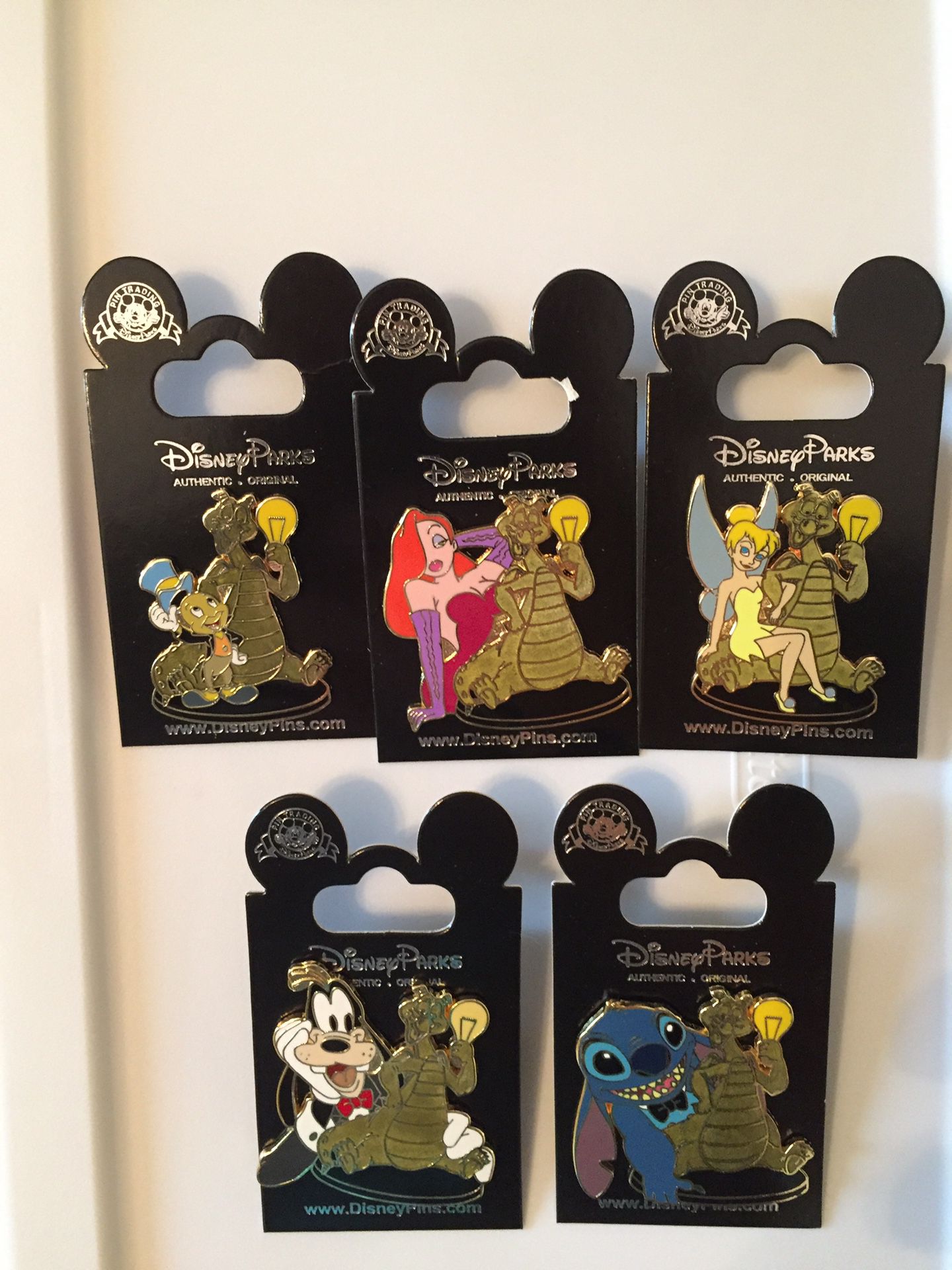 5 Disney Figment Statue Pins