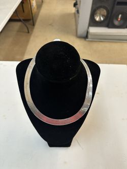 Sterling Silver Herringbone 12in