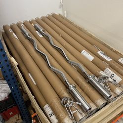 New Olympic Curl Barbells For Weights 