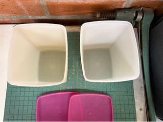 2 Tall Tupperware Freezer Mates