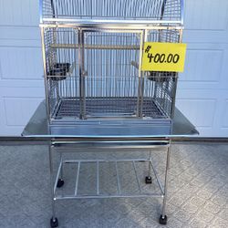 Bird / Parrot Stainless Steel Cage 