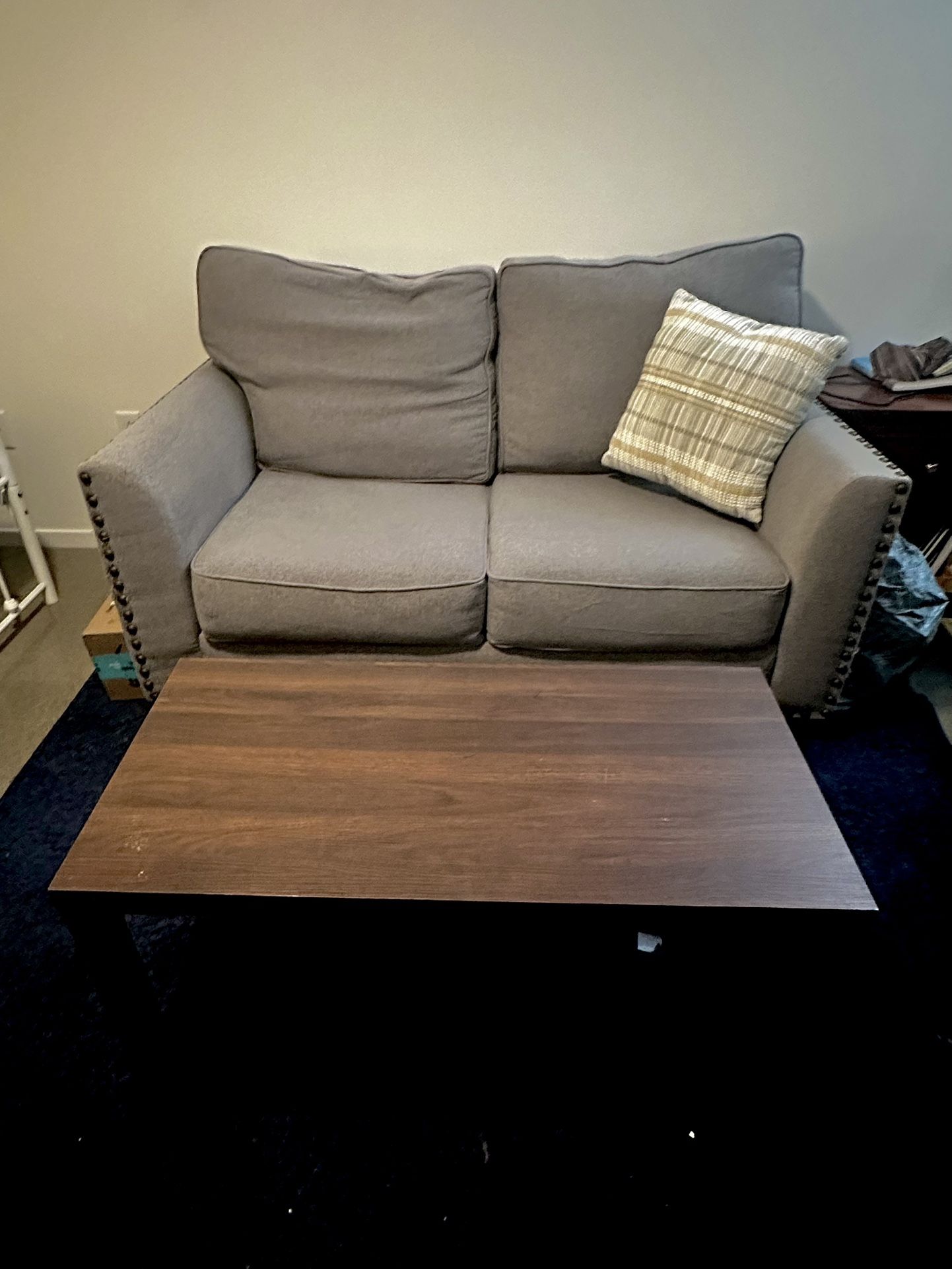 Couch, Rug & Coffee table