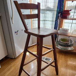 Wooden High Chair/Stool