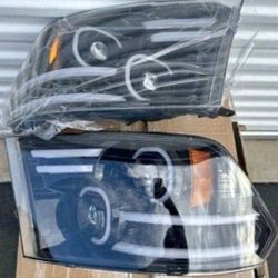 09-18 Dodge Ram LED DRL Projector Headlights Luces Calaveras Micas Faros Focos Faroles Headlamps 